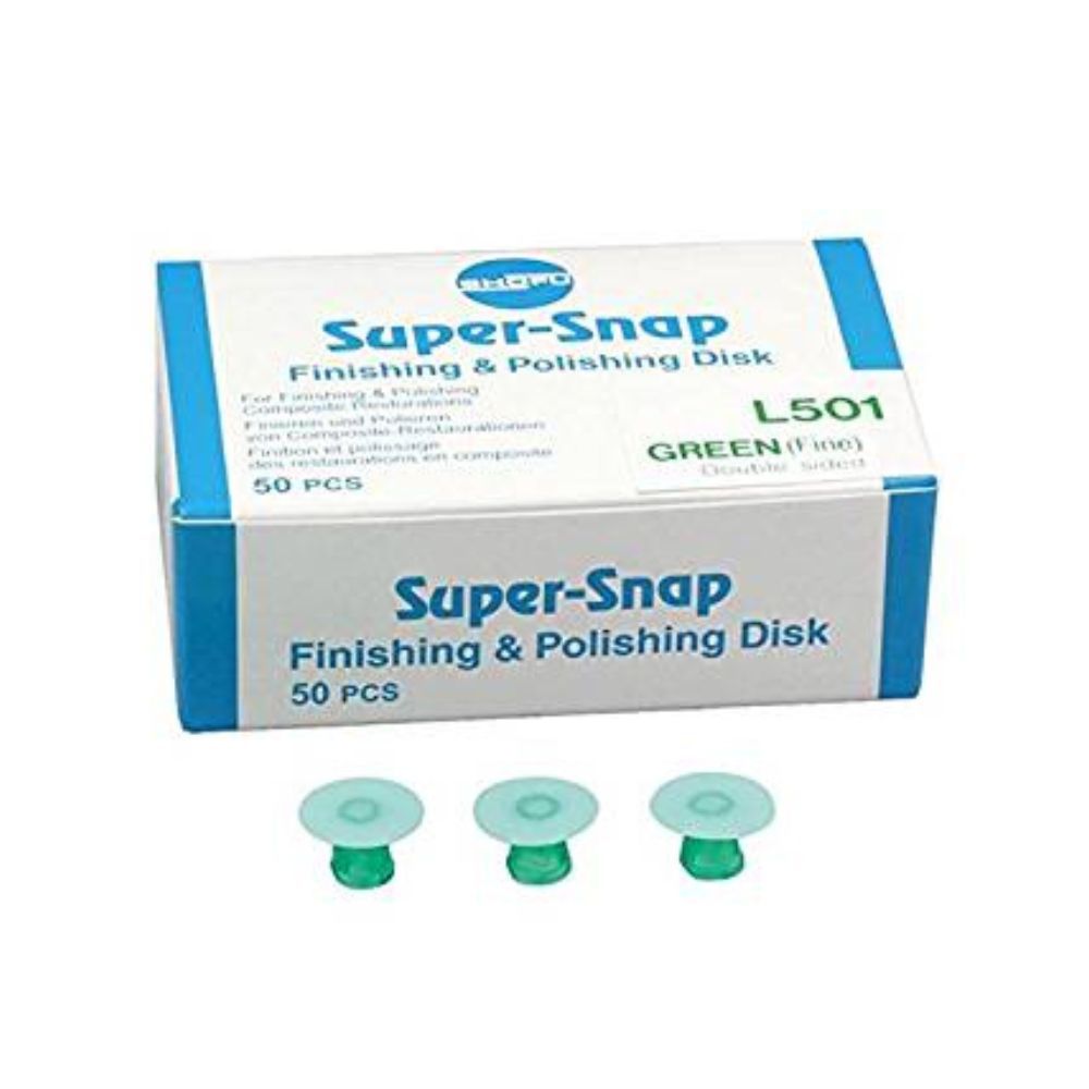 shofu-super-snap-polishing-discs-double-sided-green-50pk shofu-super-snap-polishing-discs-double-sided-green-50pk